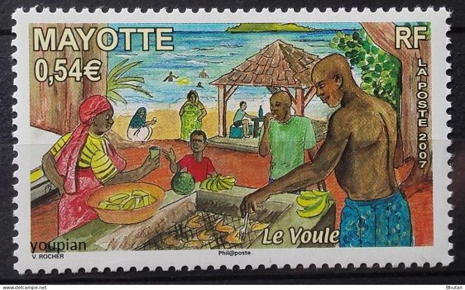 Mayotte 2007, Market, MNH Single Stamp - Autres - Afrique