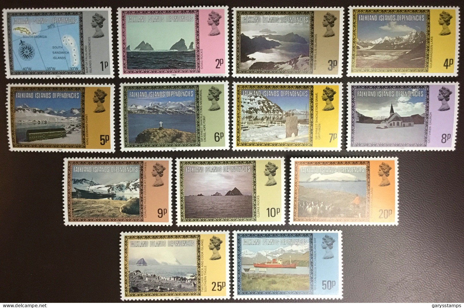 Falkland Islands Dependencies 1984 Definitives Set With Imprint Date MNH - Südgeorgien
