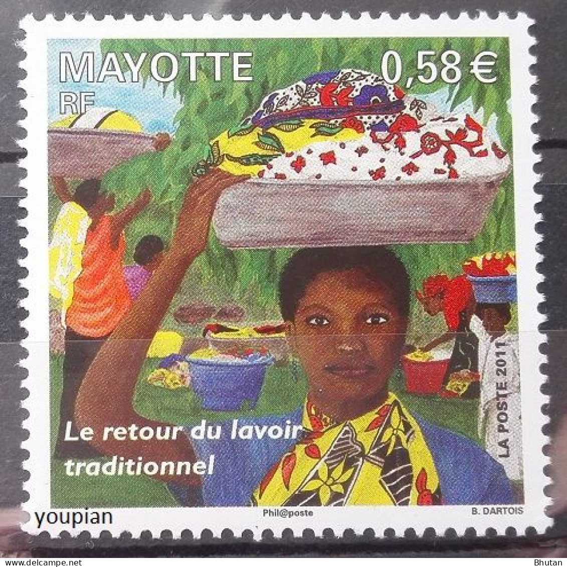 Mayotte 2011, Traditional Washing House, MNH Single Stamp - Autres - Afrique