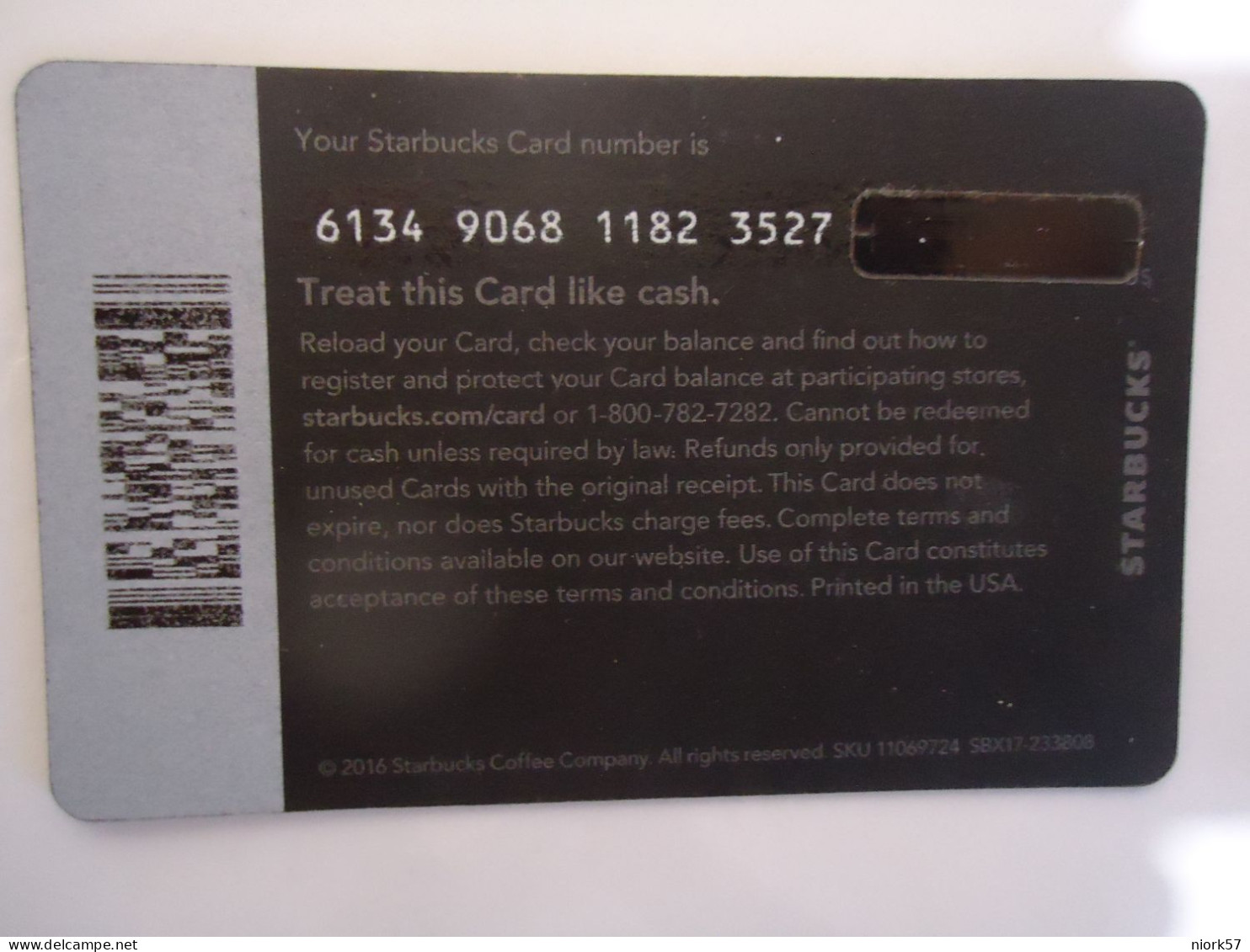 UNITED STATES CARDS CAFE  STARBUCKS - Other & Unclassified