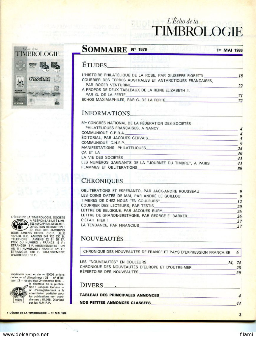L'écho De La Timbrologie,colis Postaux Paris,TAAF,rose,poste Aérienne Espagne Surchargé "correo Aero" - Frans (tot 1940)
