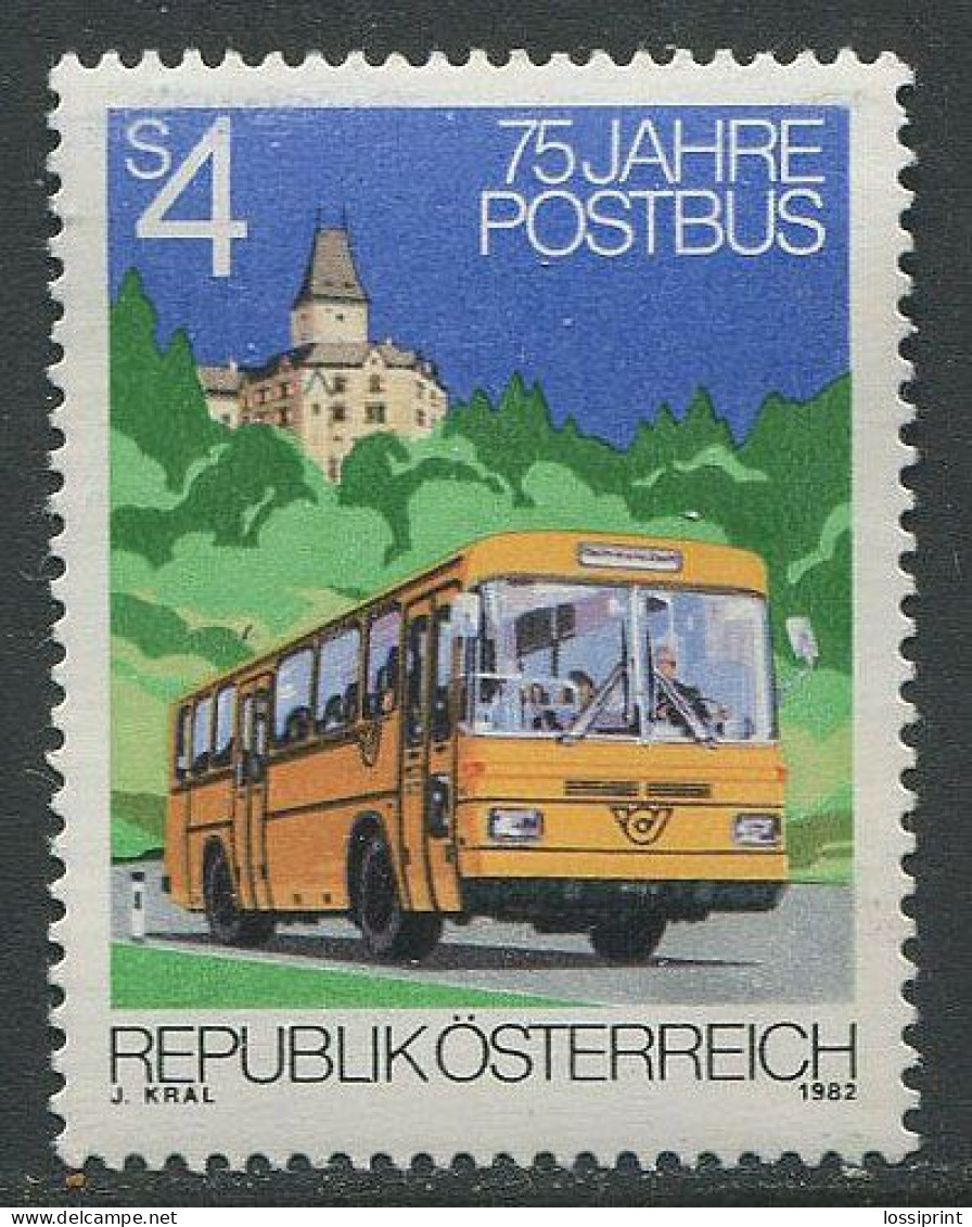 Austria:Unused Stamp 75 Years Postal Busses, 1982, MNH - Busses