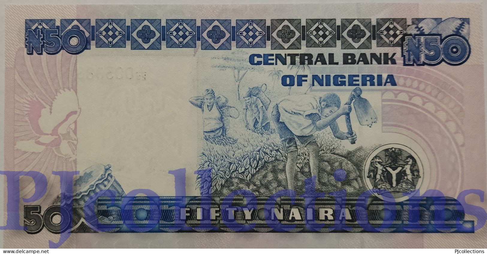NIGERIA 50 NAIRA 1991 PICK 27c UNC LOW SERIAL NUMBER "Y/29 003086" - Nigeria