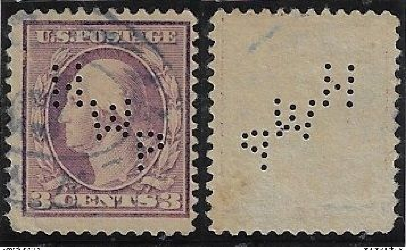 USA United States 1902/1926 Stamp With Perfin HWP By Henry W. Peabody Company From New York Lochung Perfore - Perfins