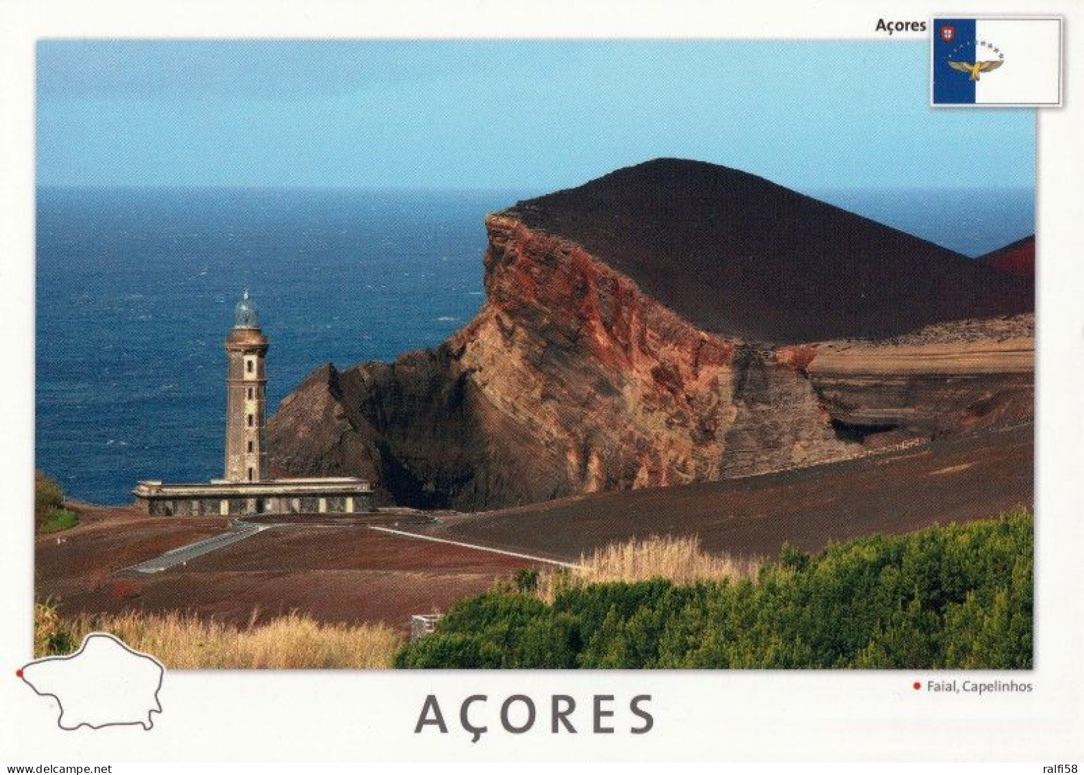 1 AK Azoren Insel Faial * Der Vulkan Capelinhos (Ausbruch War 1957) Und Der Leuchtturm Wurde Im Oktober 1957 Aufgegeben - Açores