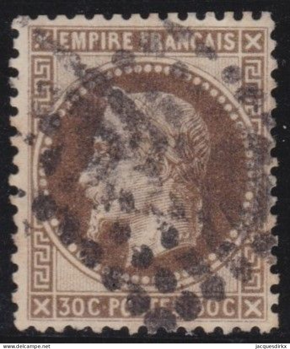 France  .  Y&T   .     30-b   (2 Scans)   .   O      .    Oblitéré - 1863-1870 Napoléon III Lauré