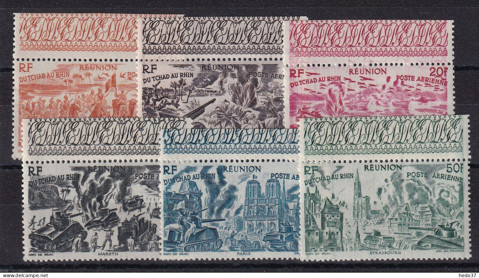 Réunion Poste Aérienne N°36/41 - Neuf ** Sans Charnière - TB - Airmail