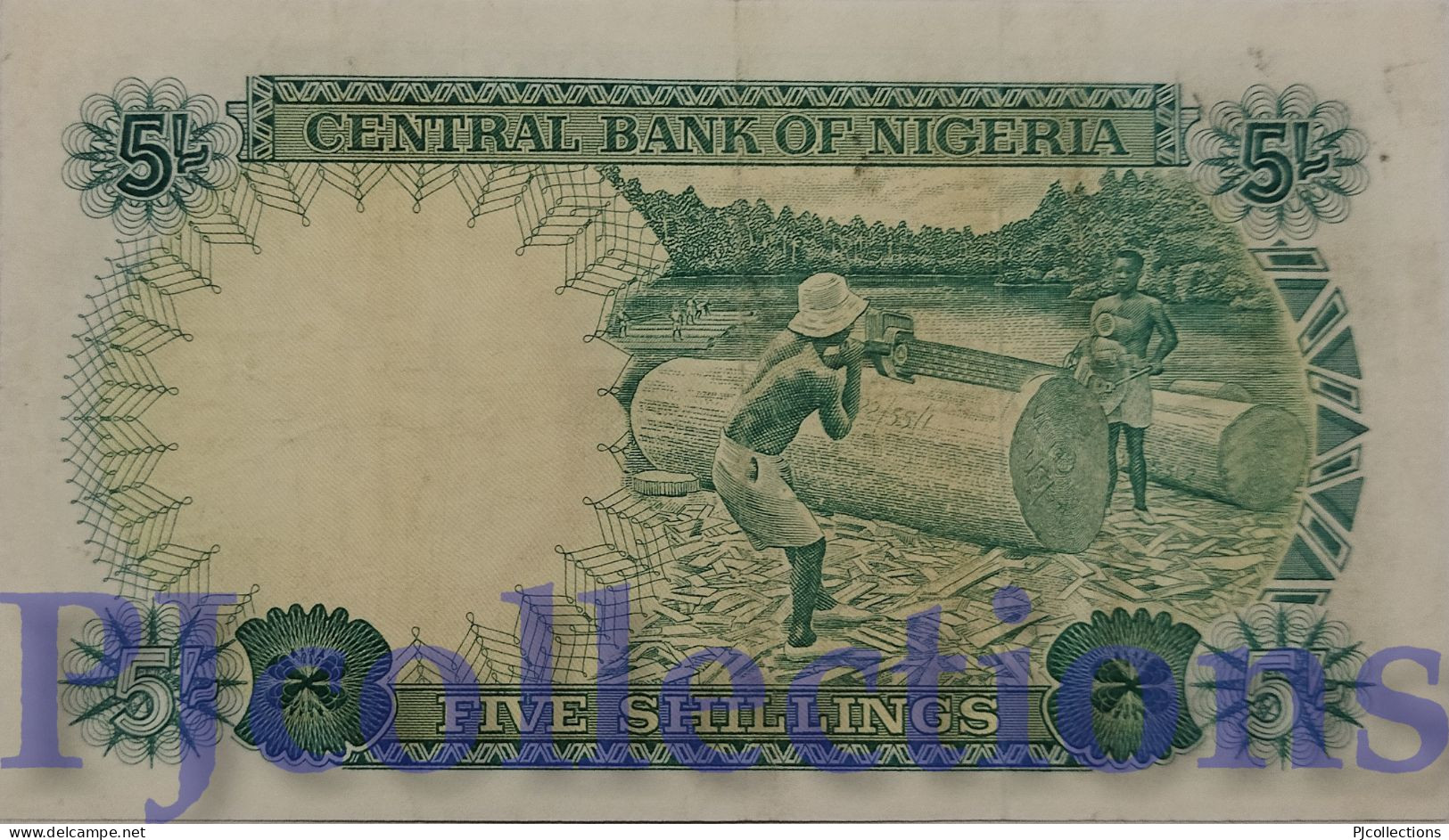 NIGERIA 5 SHILLINGS 1968 PICK 10b XF/AU - Nigeria