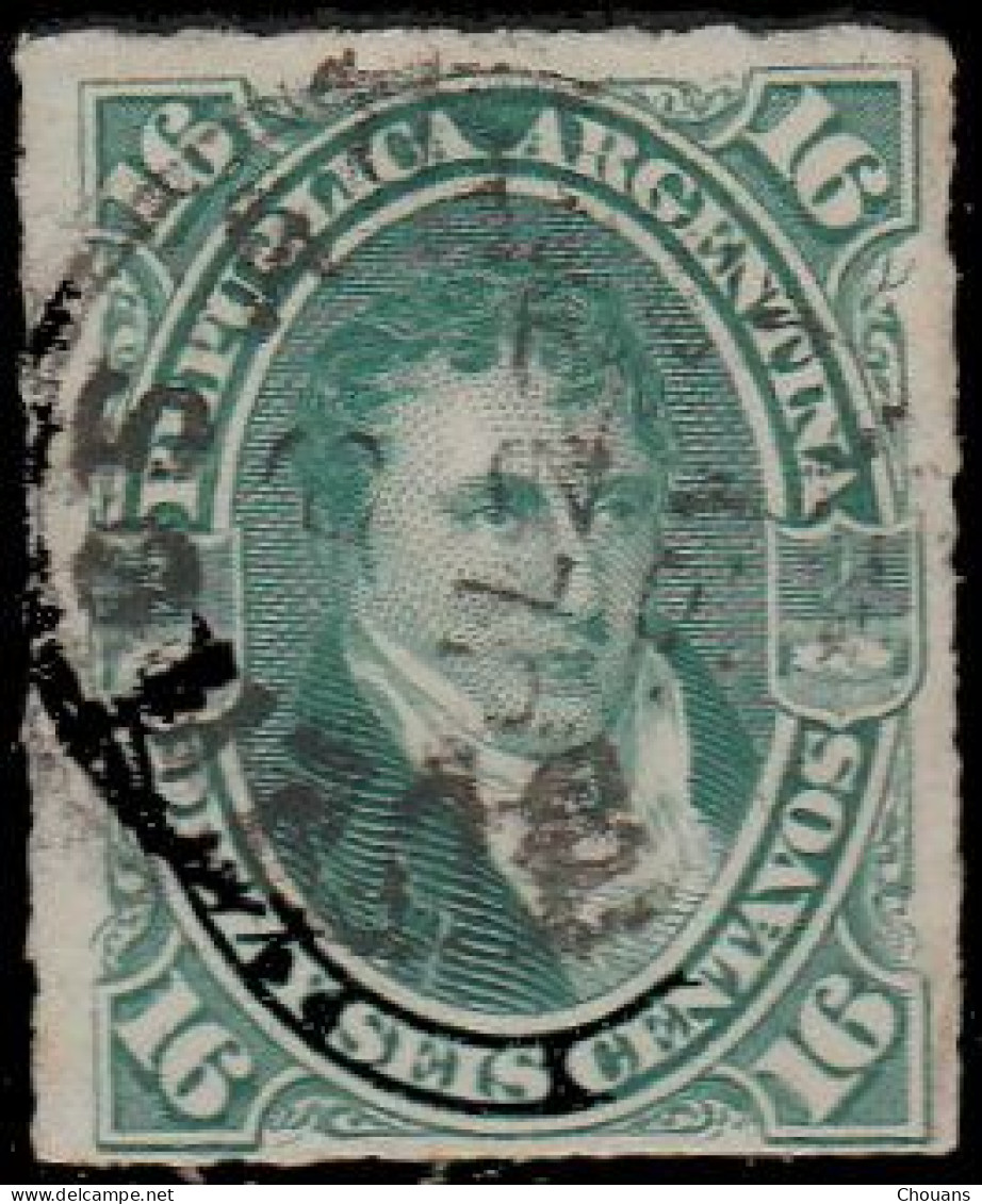 Argentine 1876. ~ YT 34 - M. Belgrano - Used Stamps
