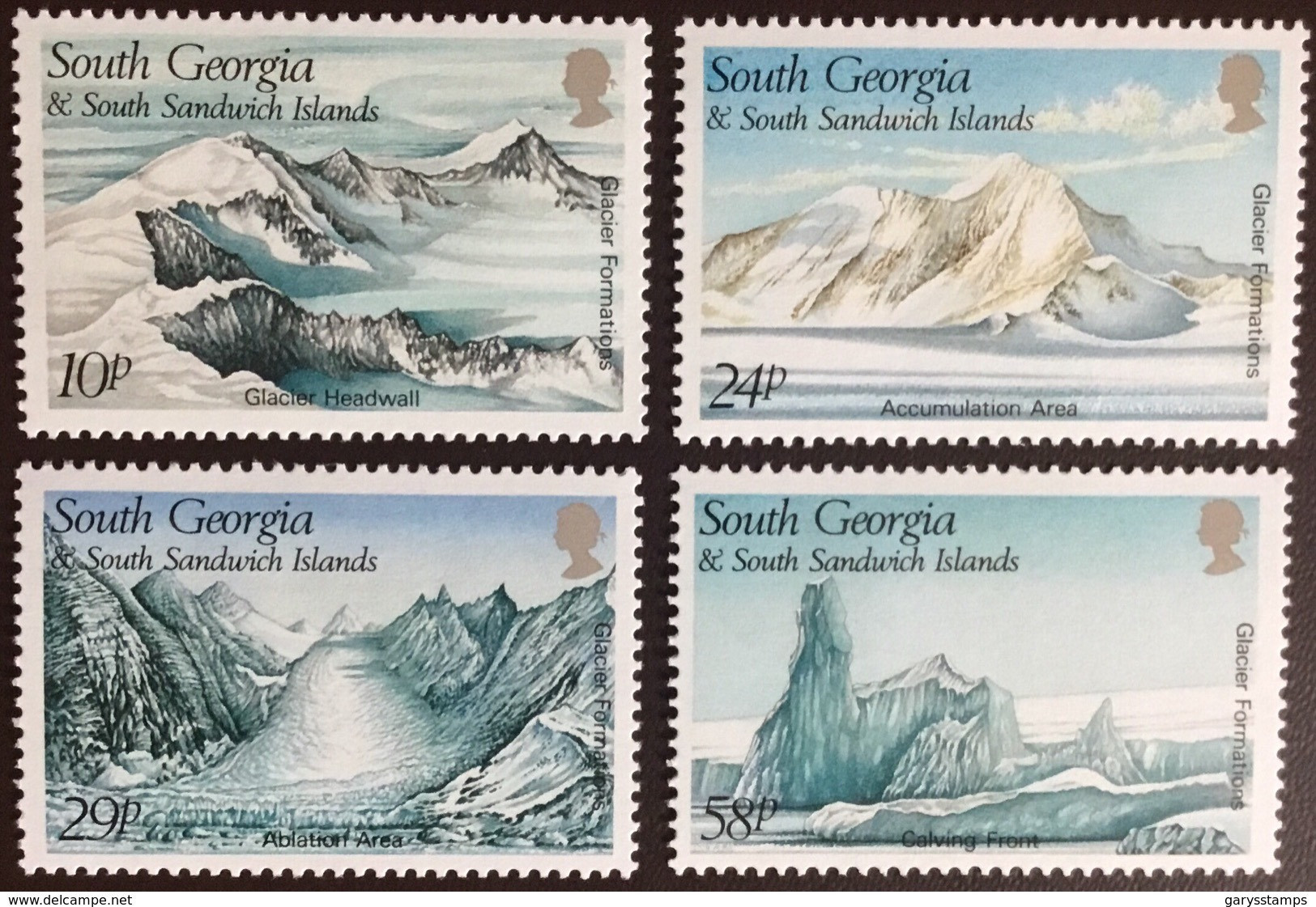 South Georgia 1989 Glacier Formations MNH - South Georgia