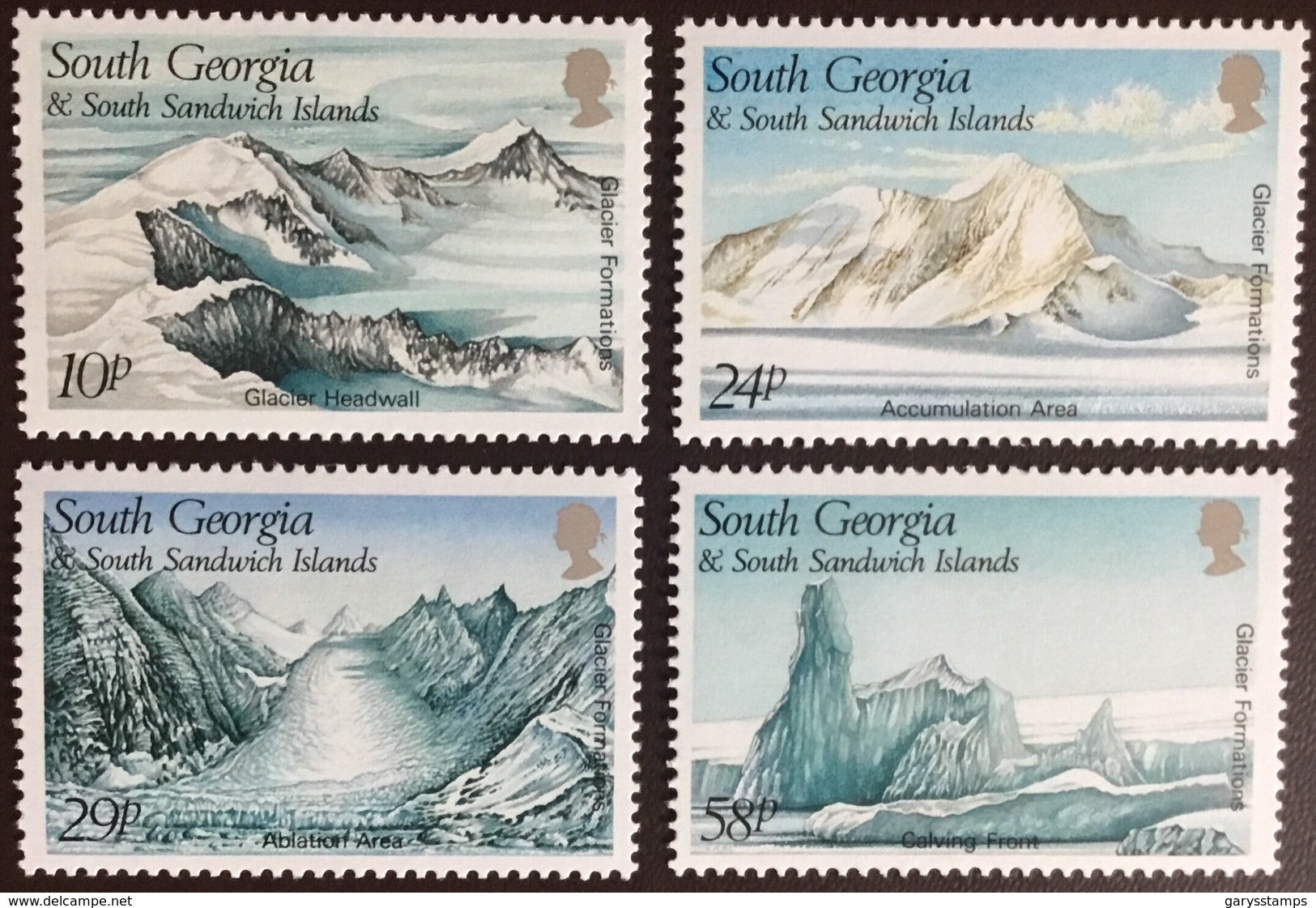 South Georgia 1989 Glacier Formations MNH - Georgias Del Sur (Islas)