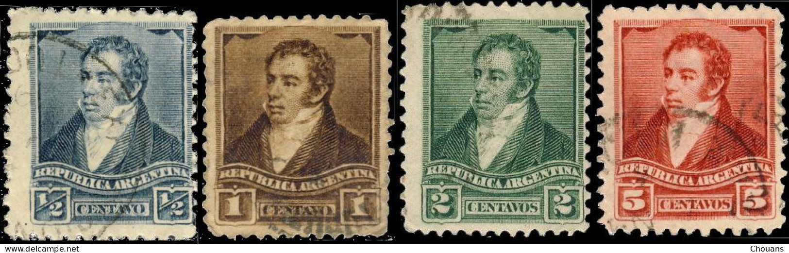 Argentine 1892. ~ YT 94 / 97 - 4 Célébrités - Used Stamps