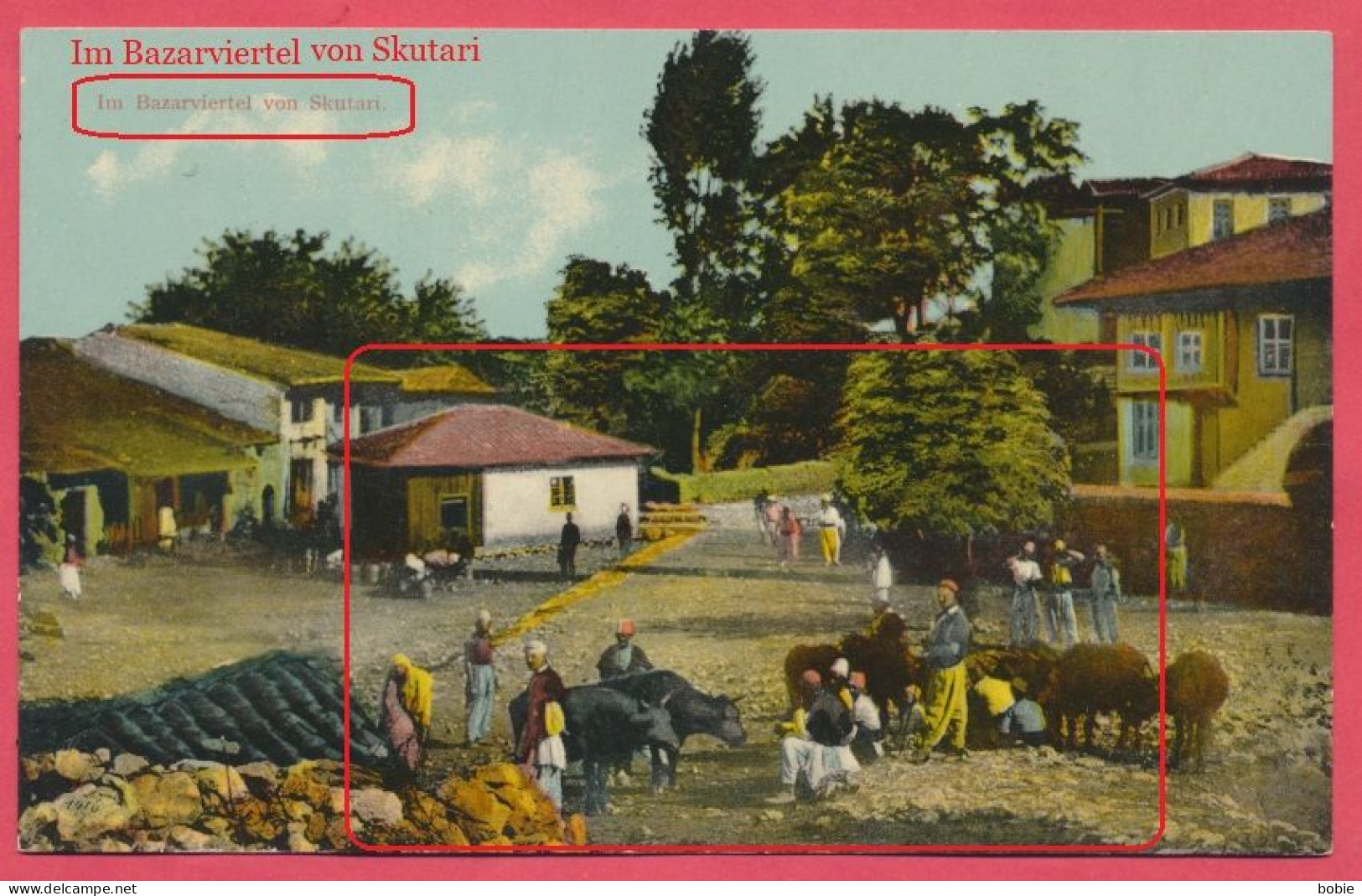 Skutari =  Shkodër Ou Shkodra - Albanie Republika E Shqipërisë : Bazar Viertel - Albanie