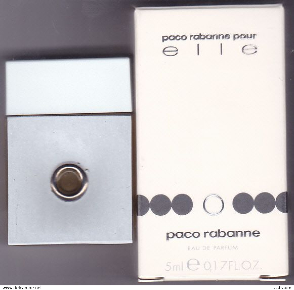 Miniature Vintage De Parfum - Paco Rabanne - EDP - Elle - Pleine Avec Boite 5 Ml - Miniatures Femmes (avec Boite)