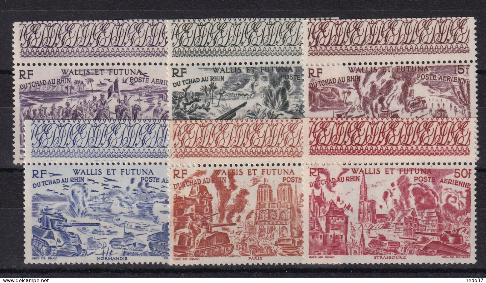 Wallis Et Futuna Poste Aérienne N°5/10 - Neuf ** Sans Charnière - TB - Unused Stamps