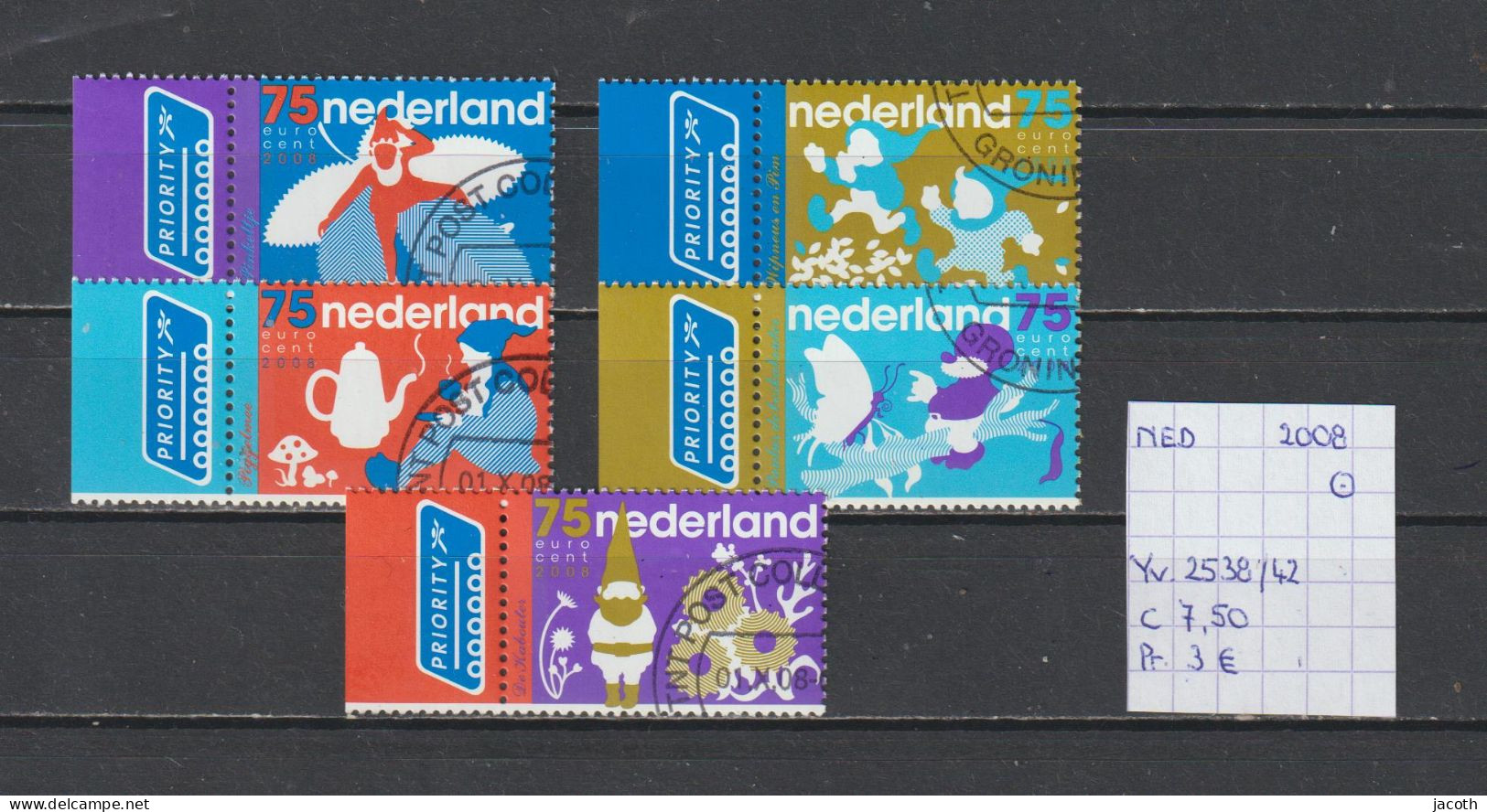 Nederland 2008 - YT 2538/42 (gest./obl./used) - Usati