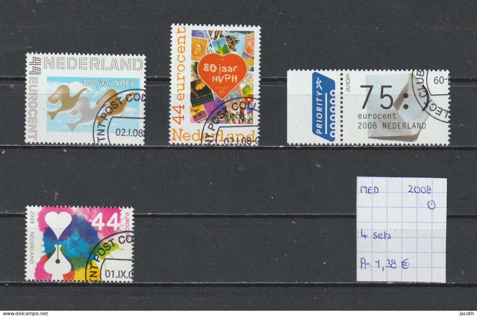 Nederland 2008 - 4 Sets (gest./obl./used) - Gebruikt