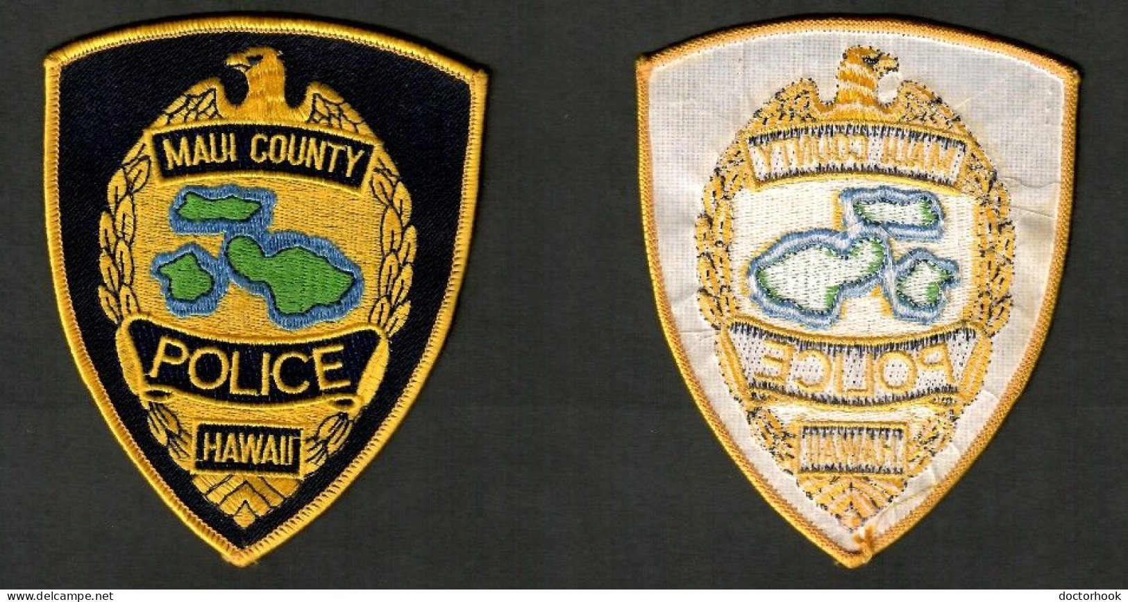 U.S.A.--- "HAWAII---MAUI COUNTY POLICE" PATCH (AP-6) - Policia