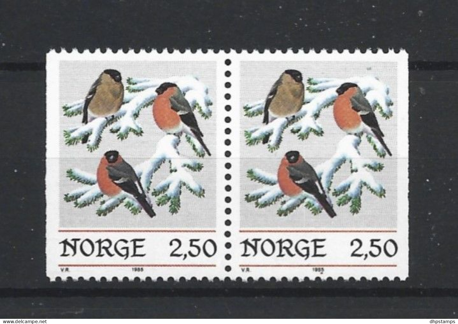 Norway 1985 Christmas Birds Pair Y.T. 895a ** - Ungebraucht