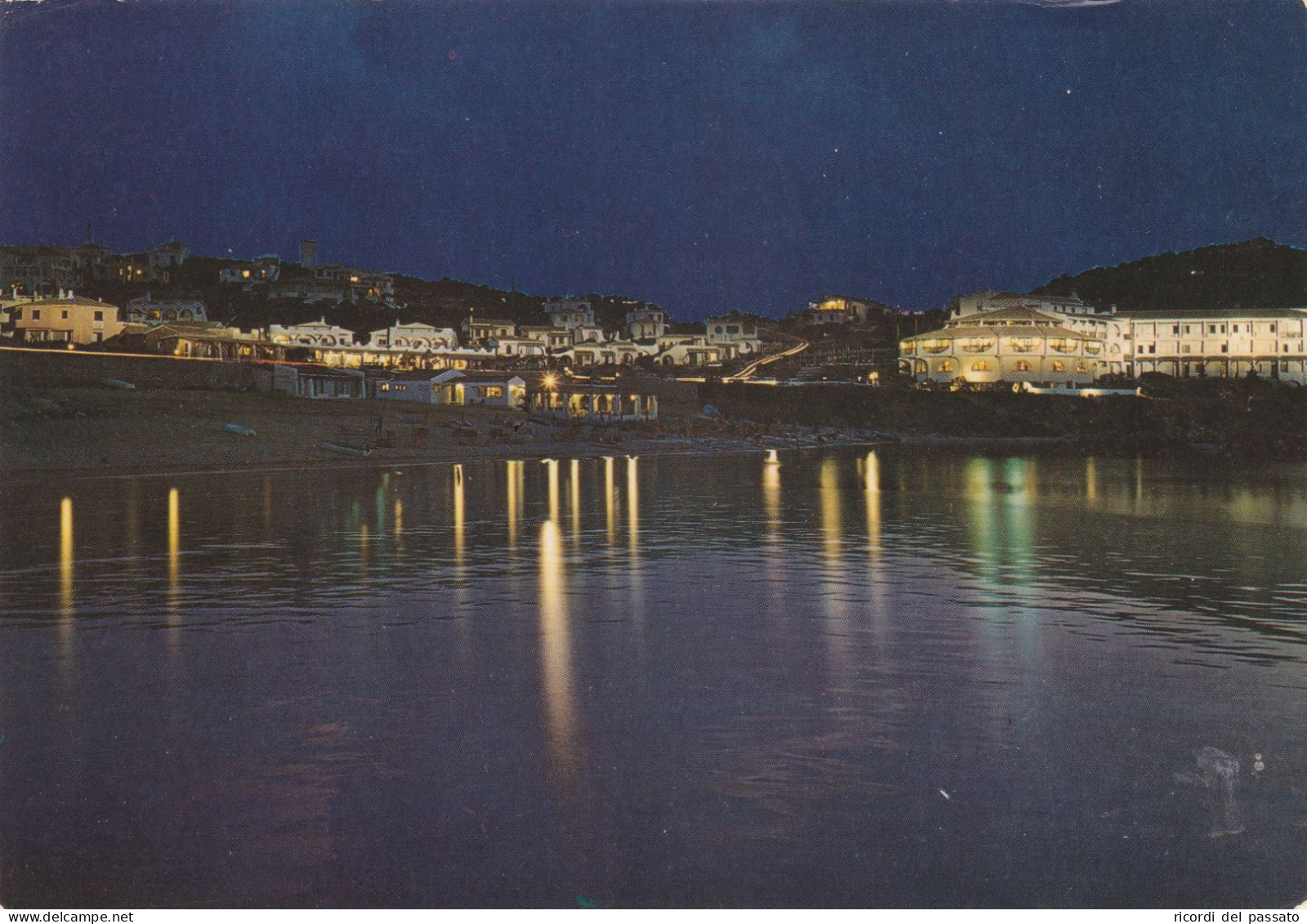 Cartolina Baja Sardinia ( Olbia ) - Notturno - Olbia