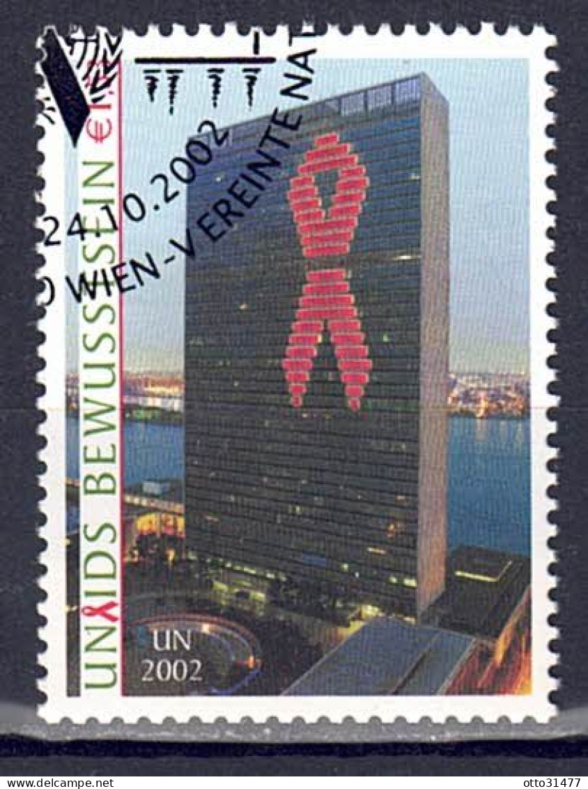 UNO Wien 2002 - UNAIDS, Nr. 379, Gestempelt / Used - Gebraucht