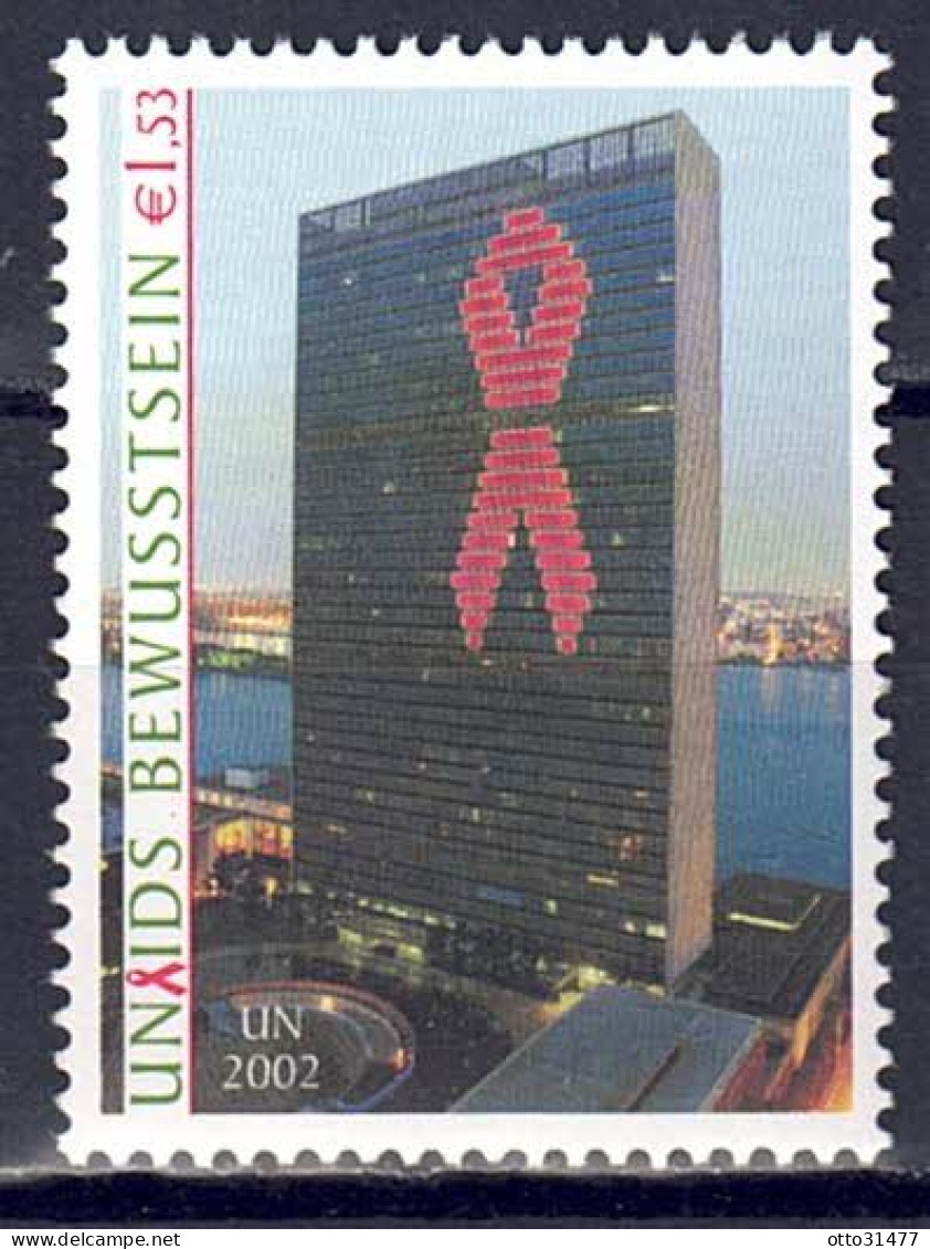 UNO Wien 2002 - UNAIDS, Nr. 379, Postfrisch ** / MNH - Ungebraucht