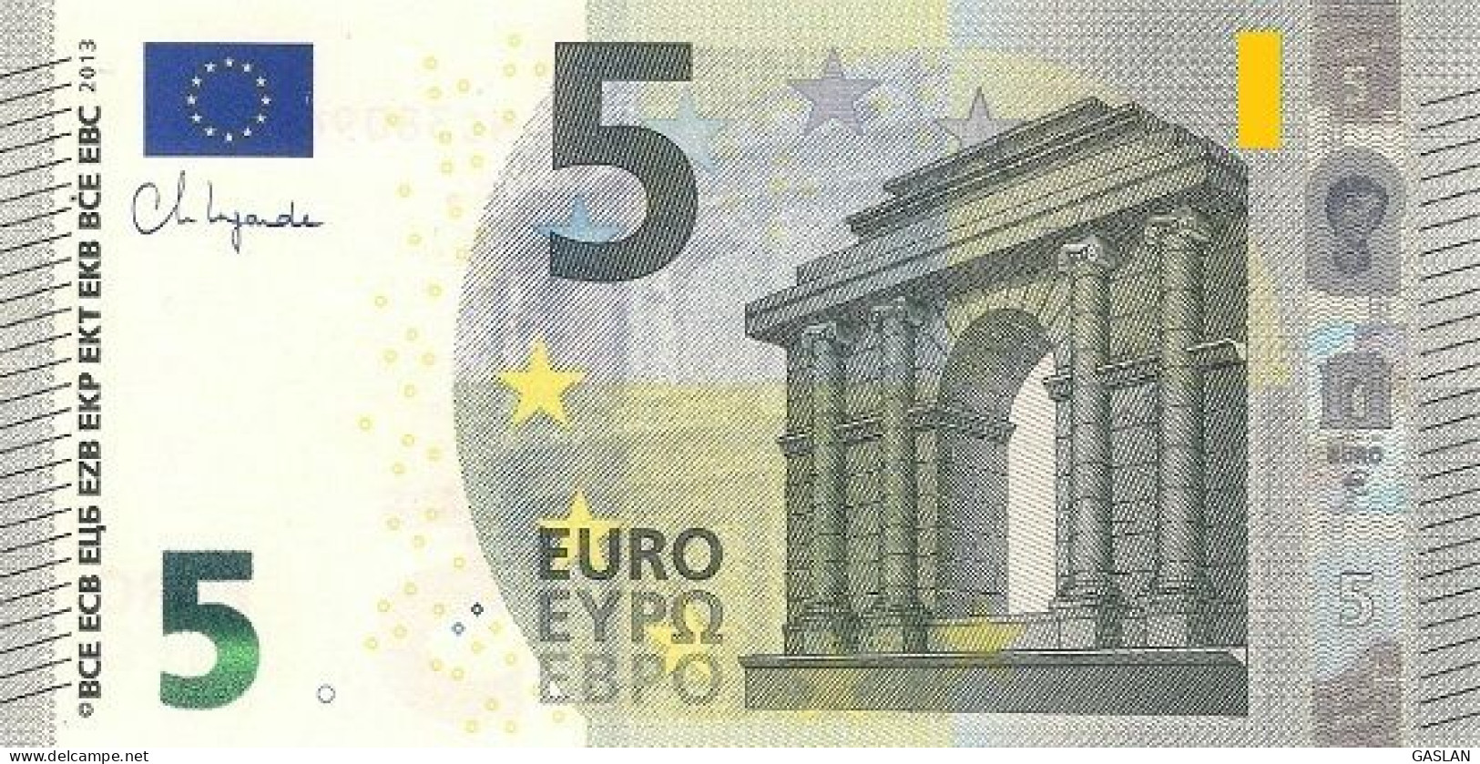 AUSTRIA 5 NC N020 N021 ND N022 N023 N024 UNC LAGARDE ONLY ONE CODE - 5 Euro