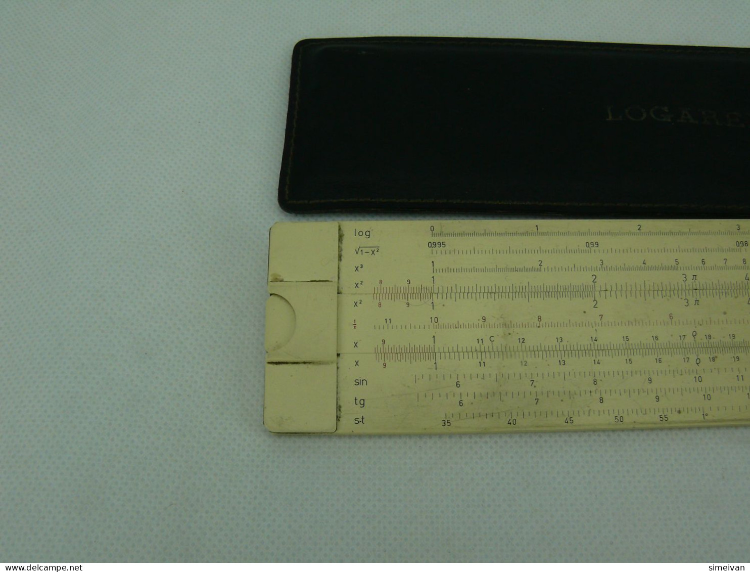 Vintage LOGAREX 27602-II Exponent Slide Rule TISON D'OR Czechoslovakia #2269 - Other & Unclassified