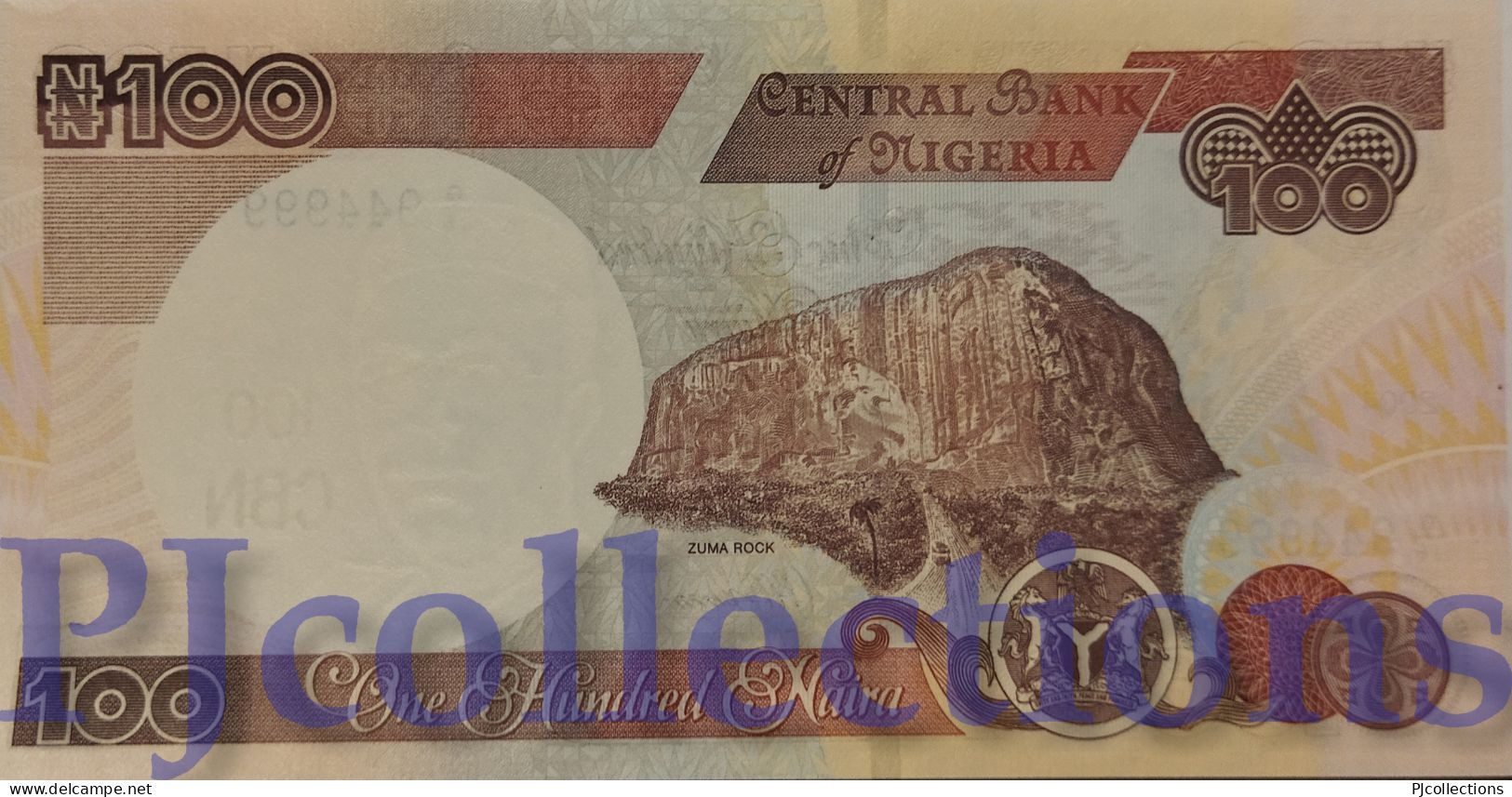 NIGERIA 100 NAIRA 2004 PICK 28d UNC GOOD SERIAL NUMBER "G/16 944999" - Nigeria