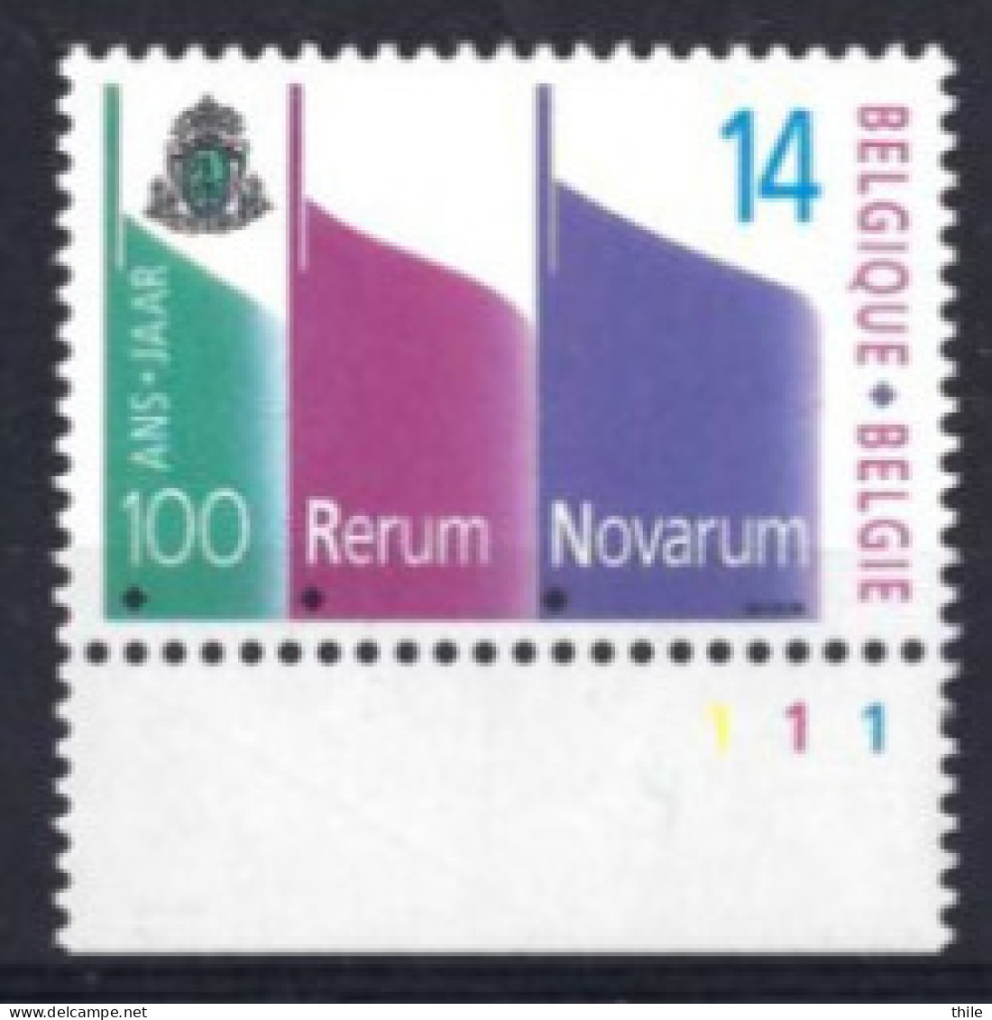 COB 2408 ** - Numéro De Planche 1 - Rerum Novarum - 1991-2000