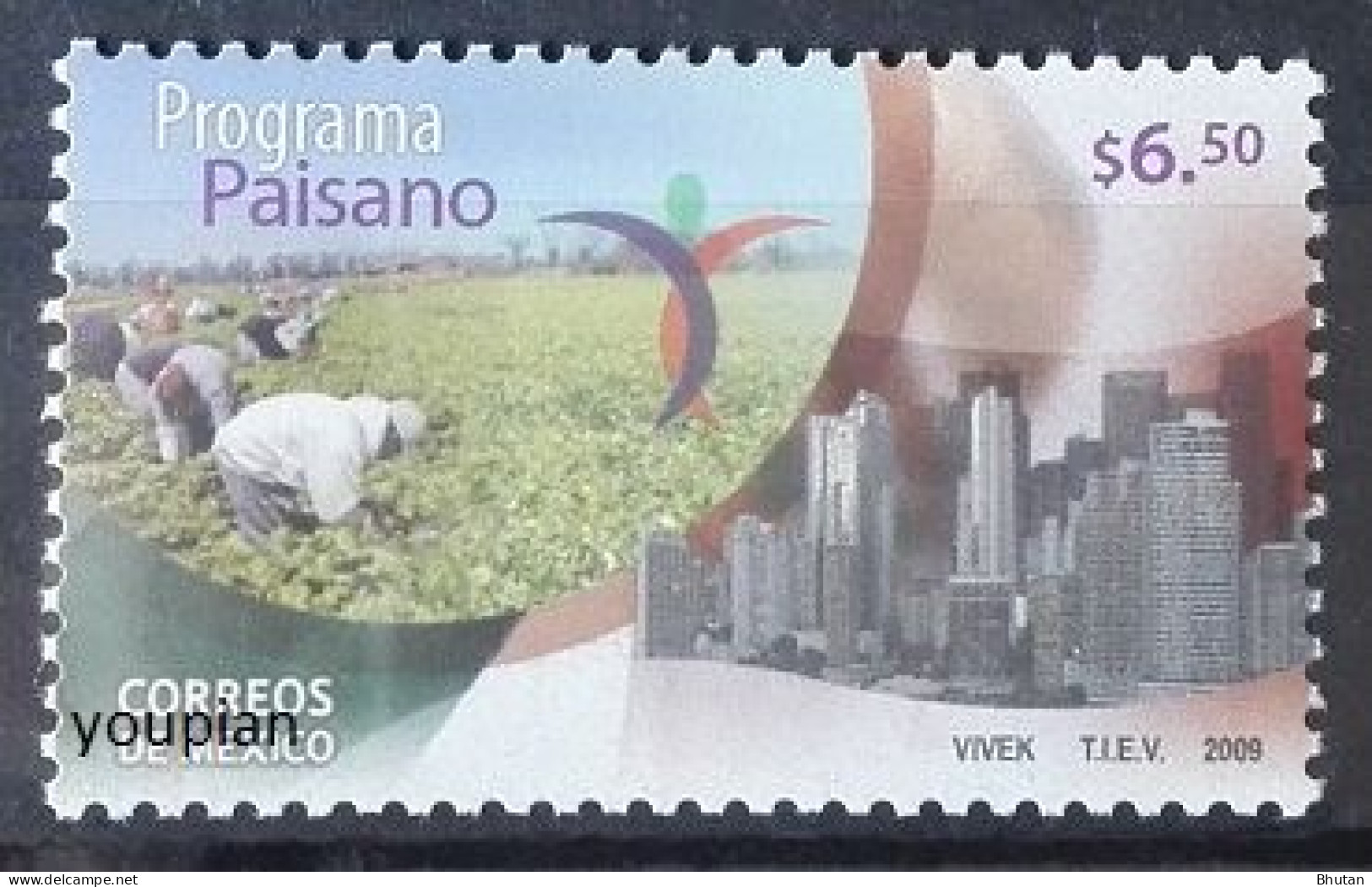 Mexico 2009, 20 Years Paisano Programme For Migration Support, MNH SIngle Stamp - Mexico