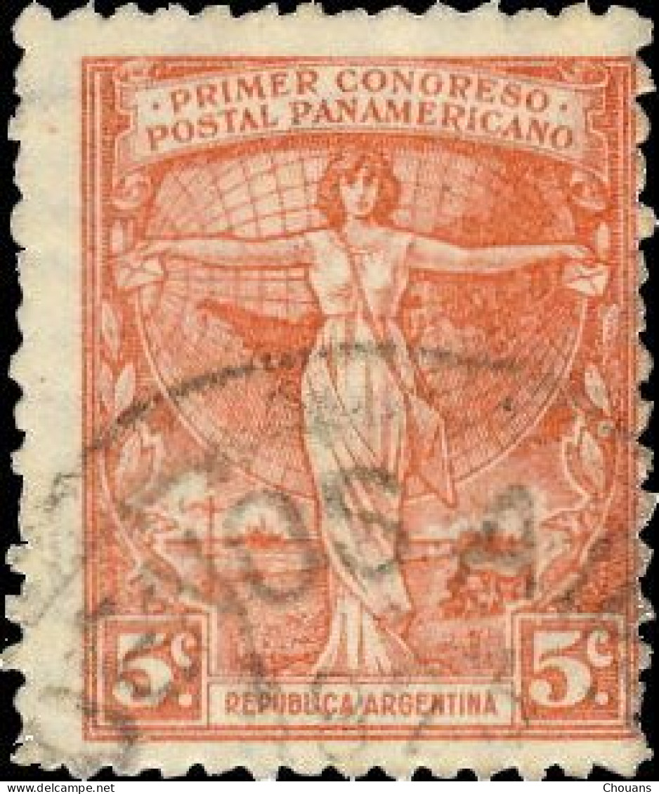 Argentine 1921. ~ YT 263 - 1er Congrès Postal Panaméricain - Oblitérés