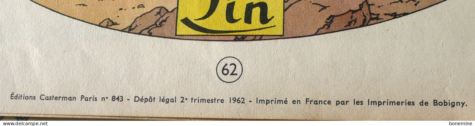 Tintin au Tibet B31 - 1962