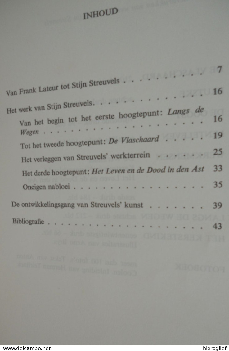 STIJN STREUVELS Door Filip De Pillecyn Heule Ingooigem Hamme Aan De Durme Gent Ontmoetingen Monografie Biografie - Geschiedenis