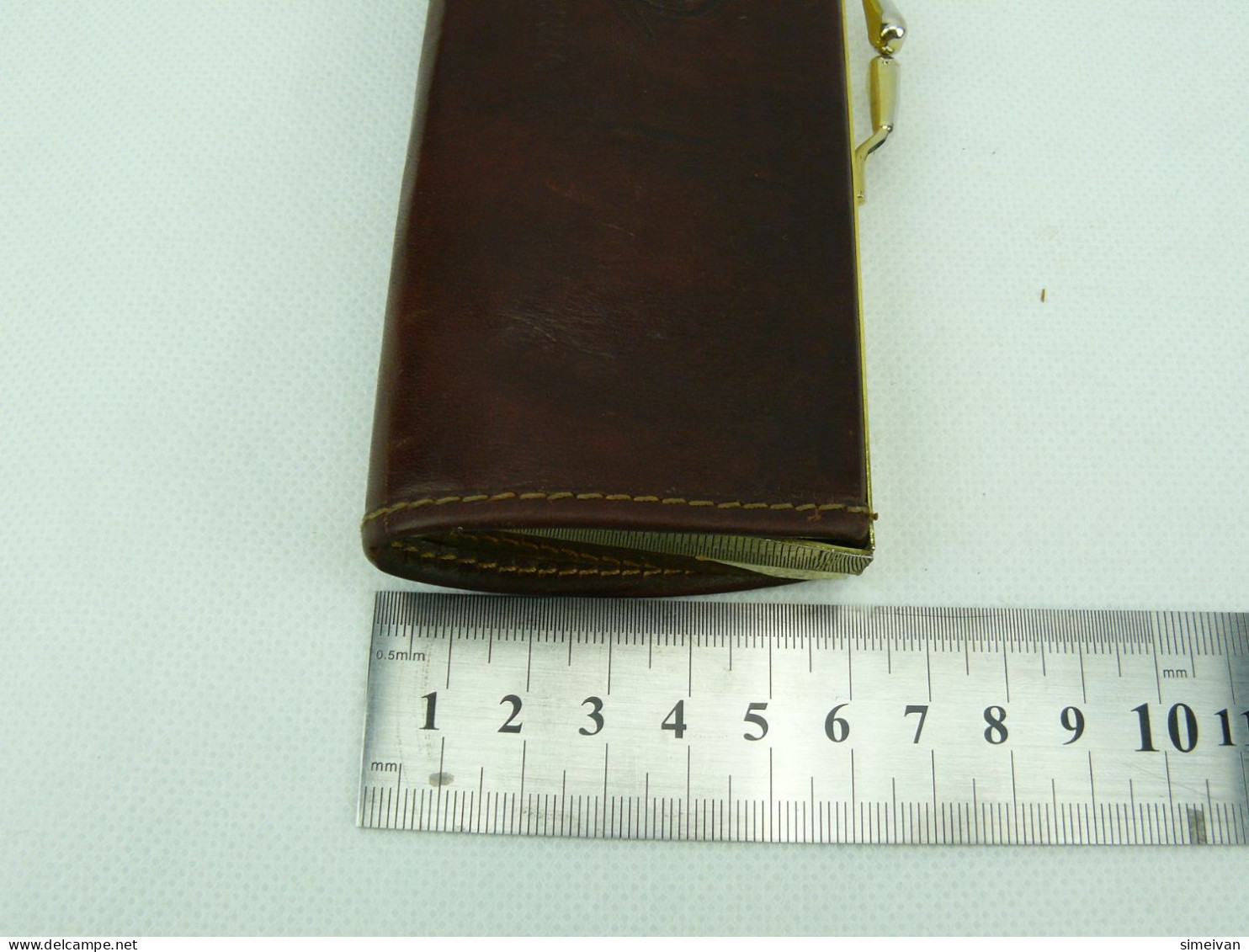 Vintage Eyeglasses Case Brown Leather "Postova Banka" #2272