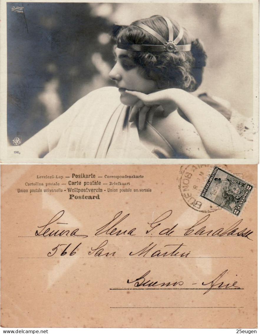 ARGENTINA 1903  POSTCARD SENT TO  BUENOS AIRES - Storia Postale