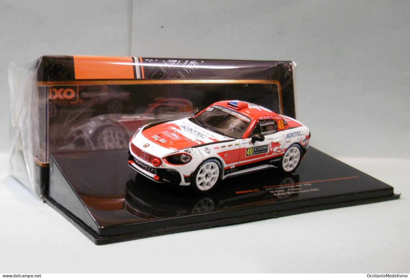 Ixo - FIAT ABARTH 124 RGT #49 Rallye Monte-Carlo 2022 Rada - Jugas Réf. RAM846 NBO Neuf 1/43 - Ixo