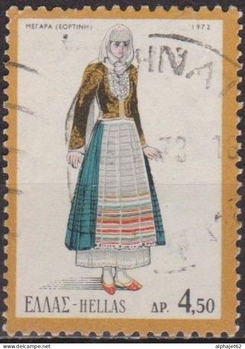 Costumes Traditionnels - GRECE - Mégara, Attique  - N° 1078 - 1972 - Oblitérés