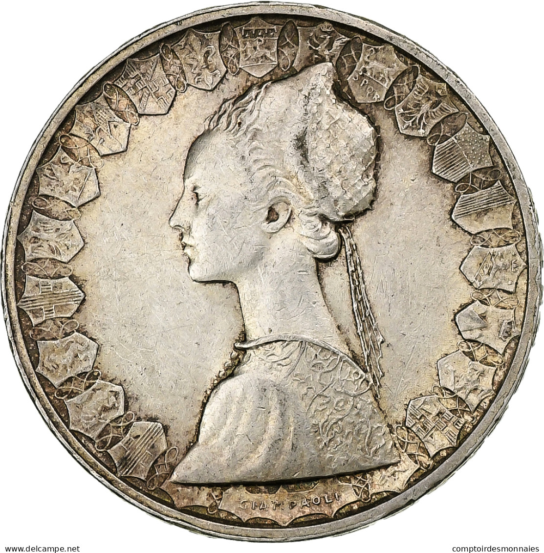 Italie, 500 Lire, 1958, Rome, Argent, SUP+, KM:98 - 500 Liras