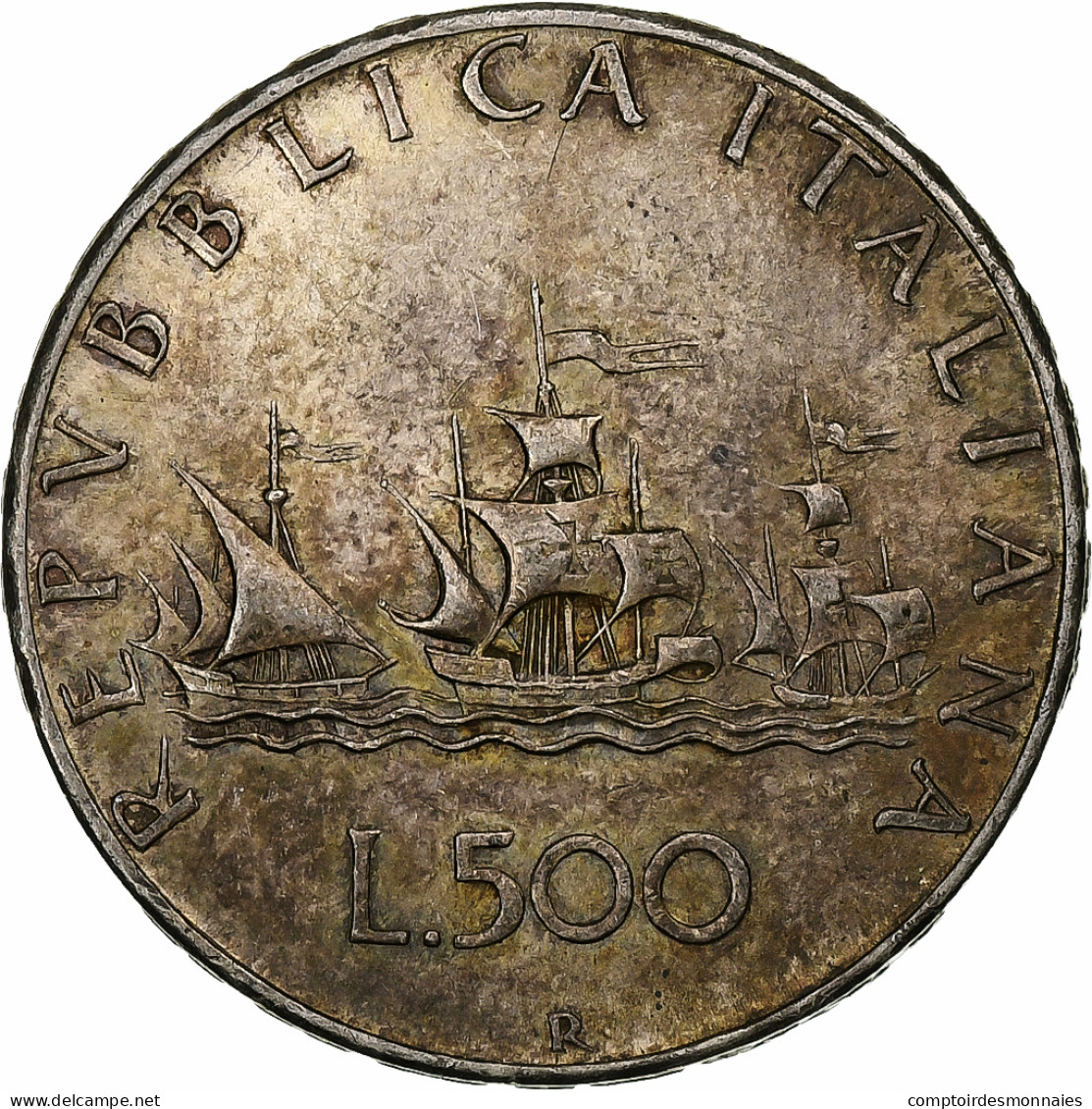 Italie, 500 Lire, 1958, Rome, Argent, SUP+, KM:98 - 500 Liras