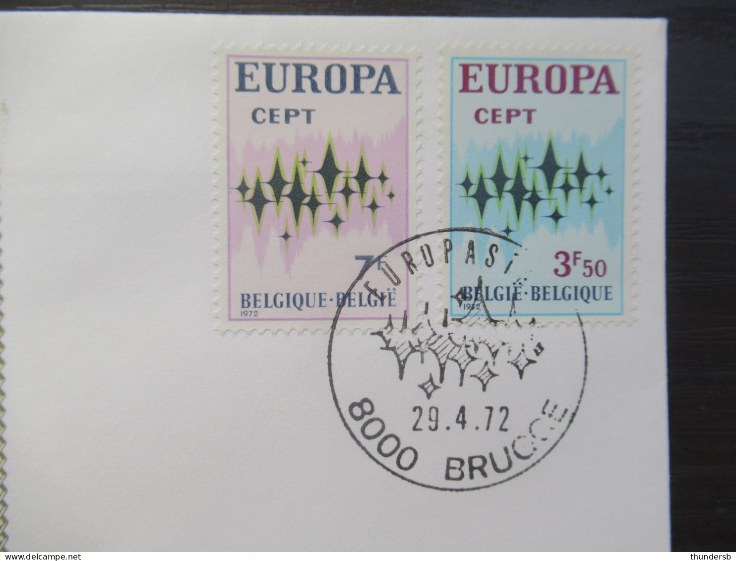 FDC Zijde 1623/24 'Europa CEPT' - 1971-1980