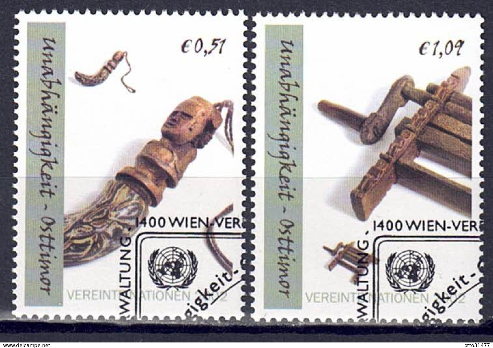 UNO Wien 2002 - Unabhängigkeit Osttimors, Nr. 361 - 362, Gestempelt / Used - Used Stamps