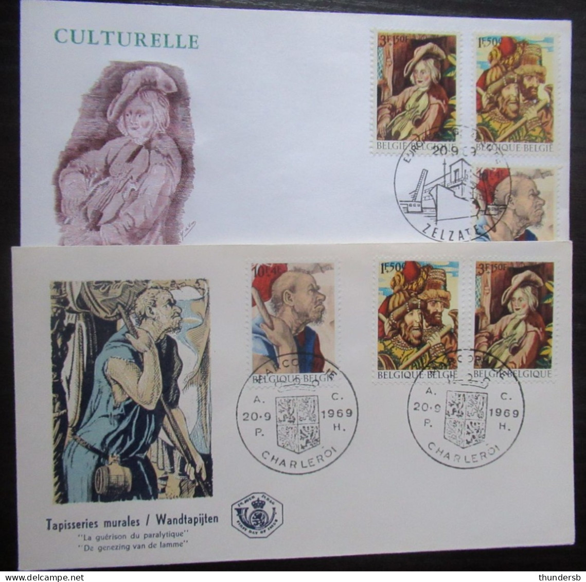 FDC 1505/07 'Culturele Uitgifte' - 1961-1970