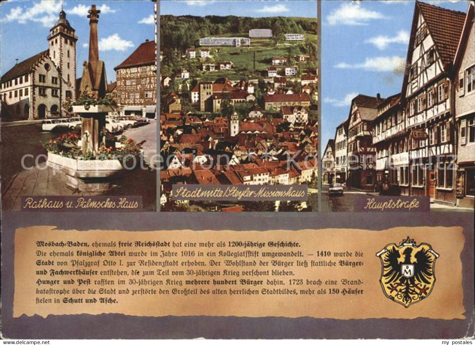 72349144 Mosbach Baden Rathaus Steyler-Missionshaus Hauptstrasse  Mosbach - Mosbach