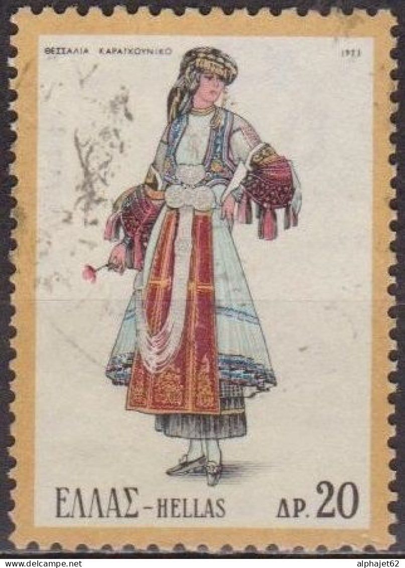 Costumes Traditionnels - GRECE - Caragouna, Thessalie  - N° 1122 - 1973 - Oblitérés
