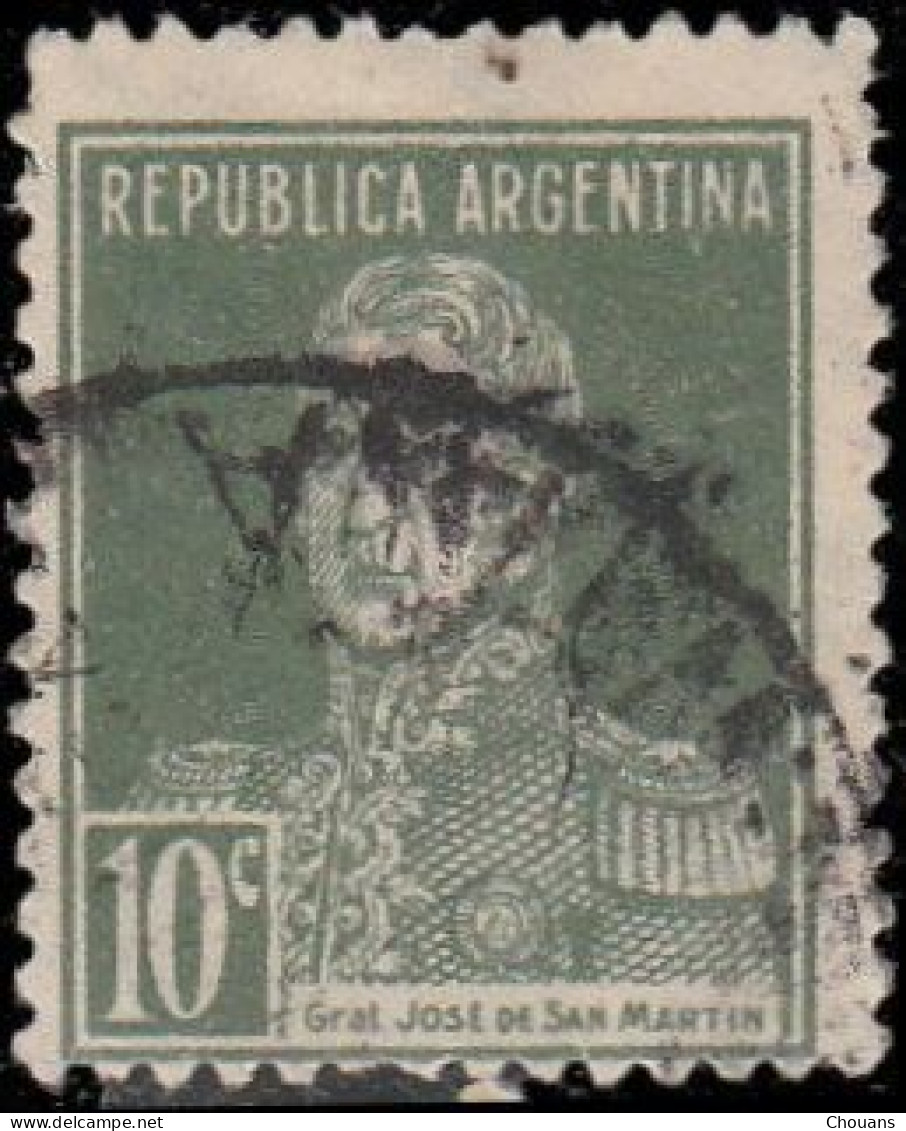 Argentine 1927. ~ YT 318 - 10 C San Martin - Usati