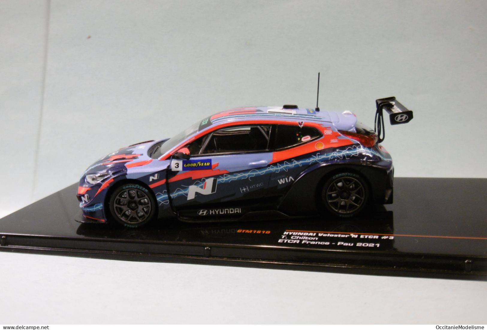 Ixo - HYUNDAI VELOSTER N #3 ETCR France - Pau 2021 Chilton Réf. GTM161D NBO Neuf 1/43 - Ixo