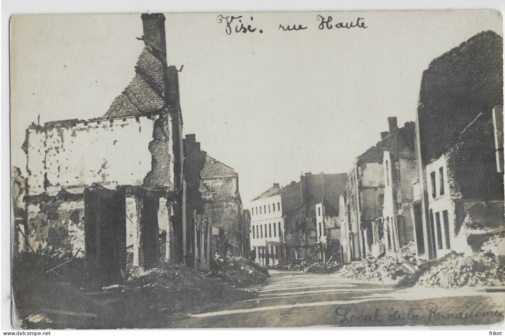 - 3506 - VISE  Rue Haute Photo Carte Ruine De Guerre - Wezet