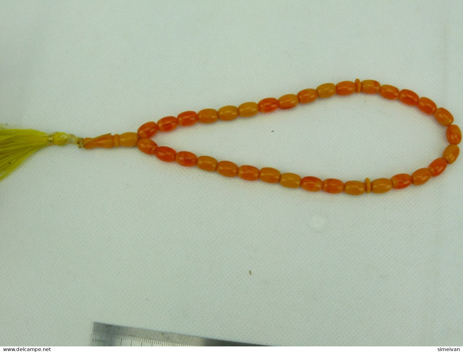 Beautiful Vintage ROSARY Prayer Beads PLASTIC #2276 - Ethnics