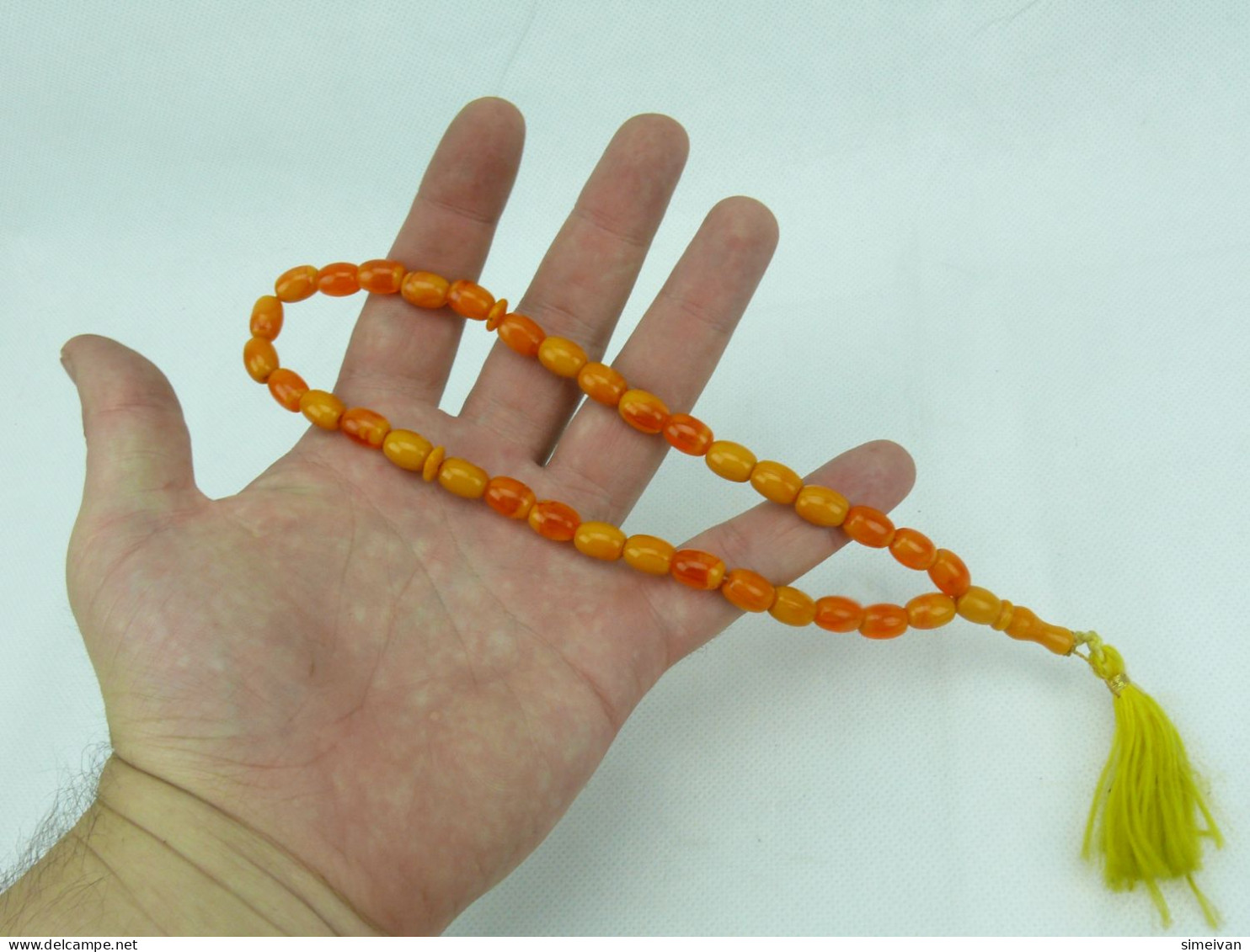 Beautiful Vintage ROSARY Prayer Beads PLASTIC #2276